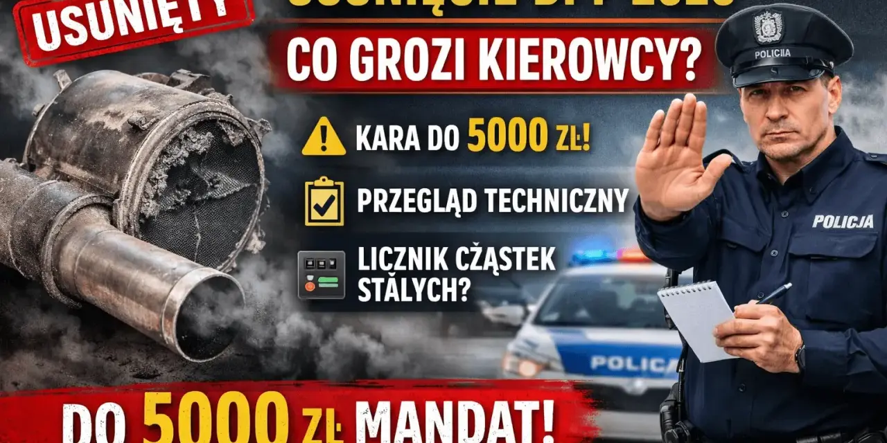Czy filtr DPF jest obowiązkowy? Kary i zmiany w SKP od 2026